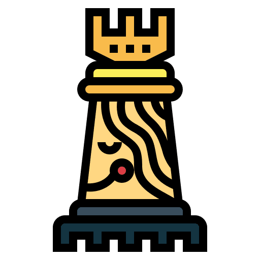 Rook strategy chess chess piece icon Rook strategy chess chess piece icon