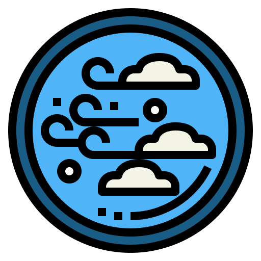 Air mystical astrology air icon