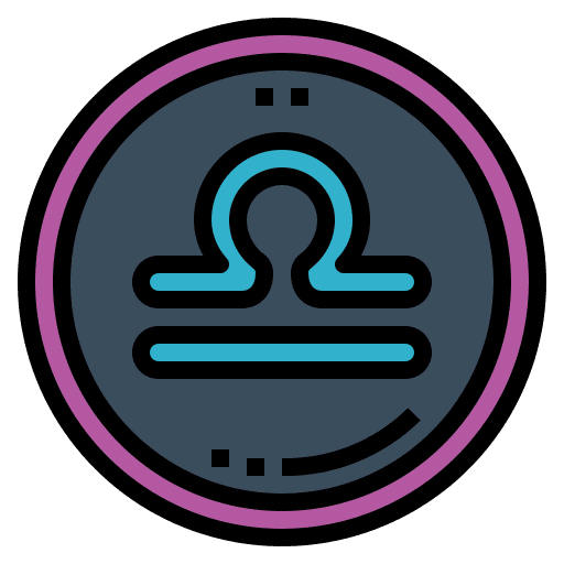 Libra zodiac sign horoscope icon Libra zodiac sign horoscope icon