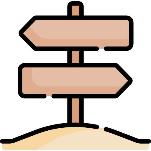 Sign post travel signaling post icon