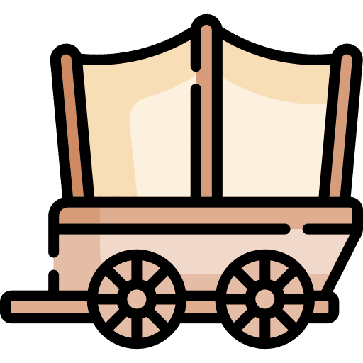 Cart wheels carriage western icon Cart wheels carriage western icon