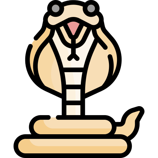 Cobra animal dangerous poison icon