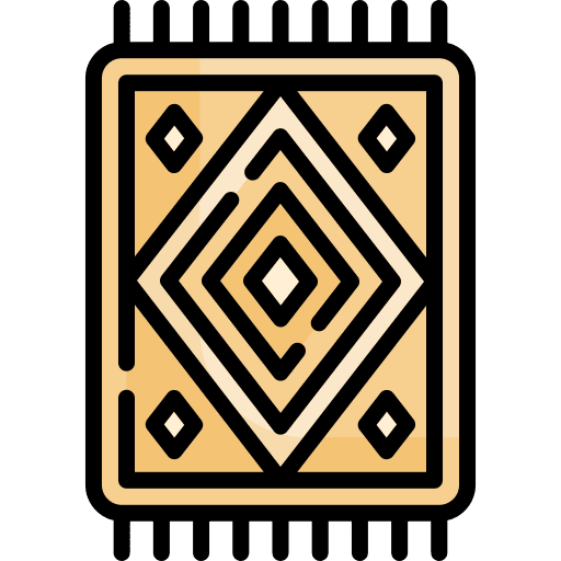 Rug furniture and household rug ornament icon