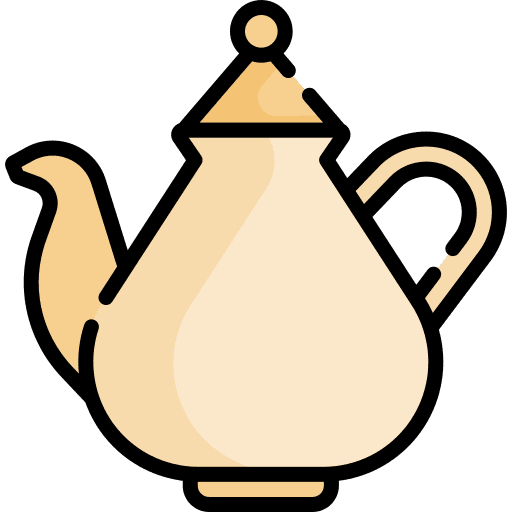 Tea pot hot drink drinking morocco icon