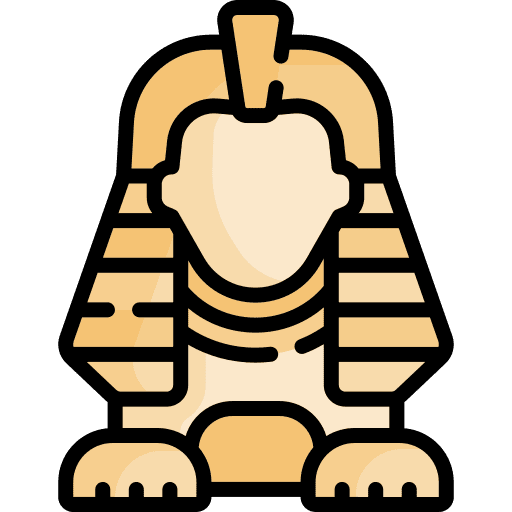 Sphinx buildings mythical creature icon Sphinx buildings mythical creature icon