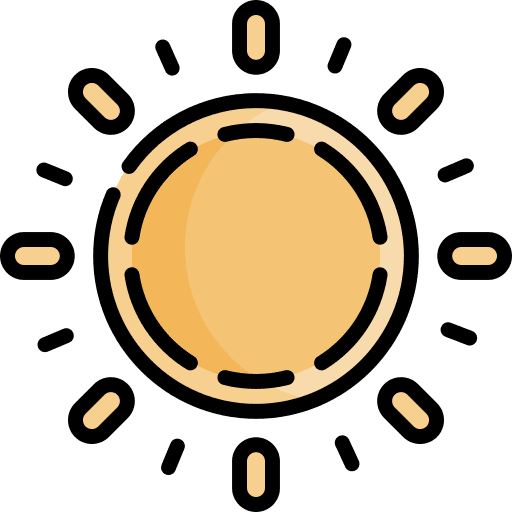 Sun weather warm nature icon Sun weather warm nature icon