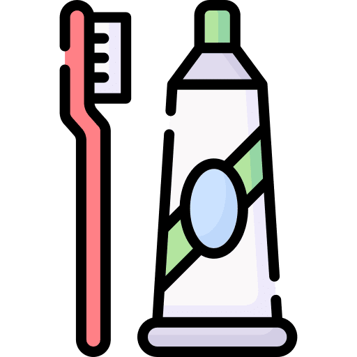 Dental hygiene healthcare and medical toothbrush toothpaste icon