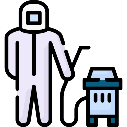 Disinfection disinfect suit insecticide icon