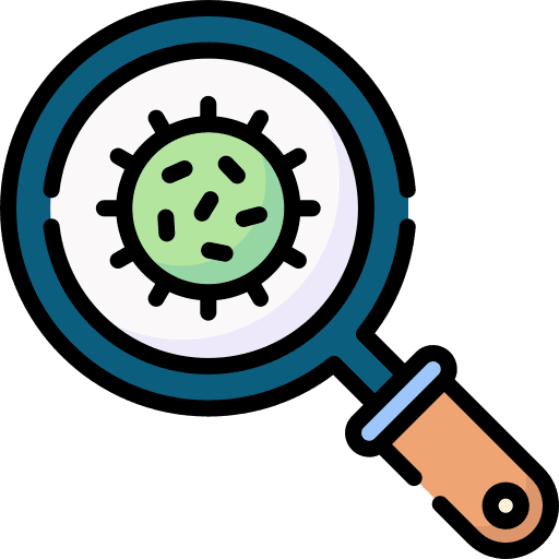Infectious pandemic coronavirus healthcare and medical icon