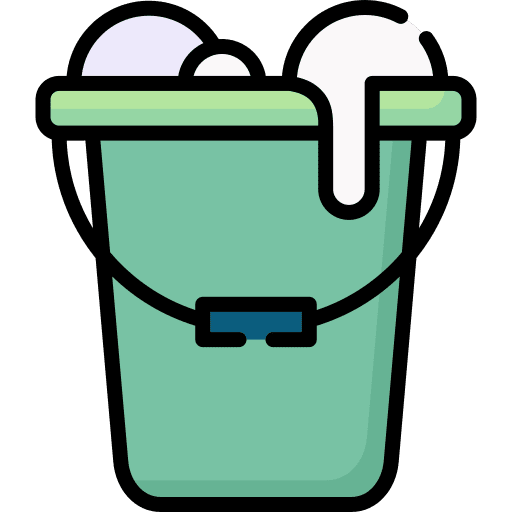 Cleaning bucket housekeeping basin furniture and household icon