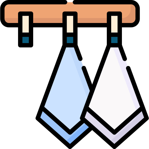 Towels hygiene dry hanger icon
