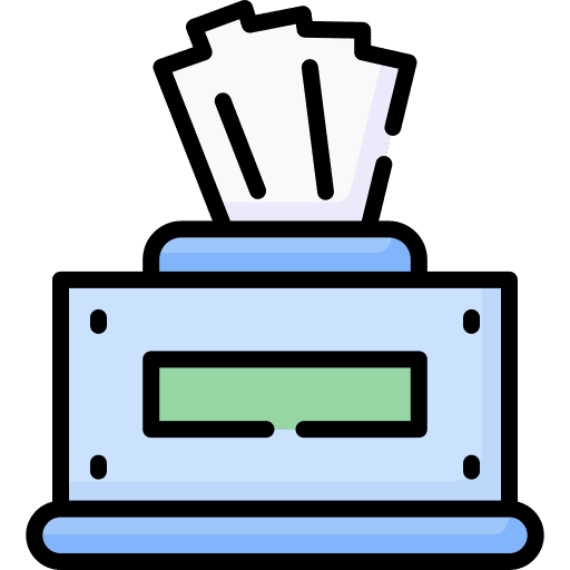 Tissue tissue box wash tissue paper icon