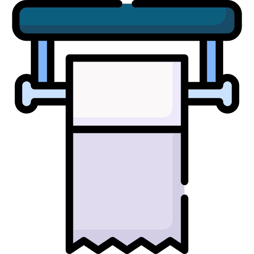 Toilet paper clean tissue roll hygienic icon