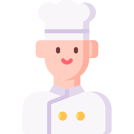 Chef cooking restaurant male chef icon Chef cooking restaurant male chef icon