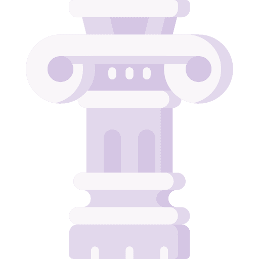 Column architecture and city antique historic icon