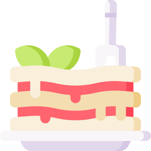 Lasagna pasta meal food and restaurant icon Lasagna pasta meal food and restaurant icon