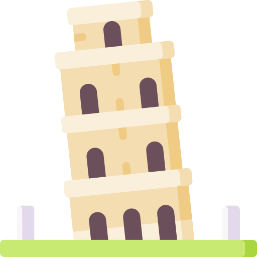 Pisa tower europe pisa tower monuments icon