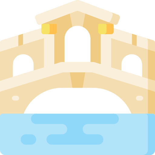 Rialto bridge architecture and city italy bridge icon Rialto bridge architecture and city italy bridge icon