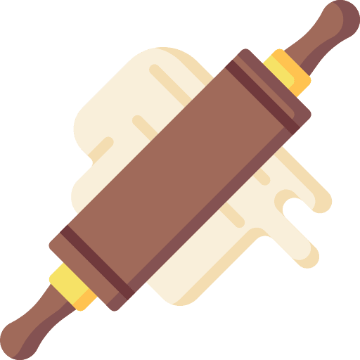Roller roller cooking dough icon