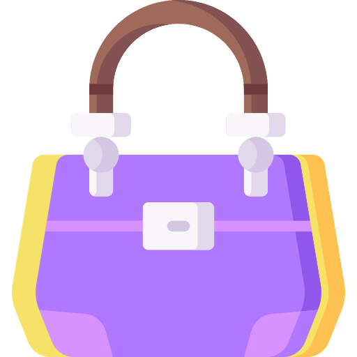 Handbag femenine purse accessory icon Handbag femenine purse accessory icon