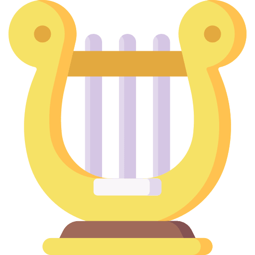 Harp musical instrument classical string instrument icon Harp musical instrument classical string instrument icon