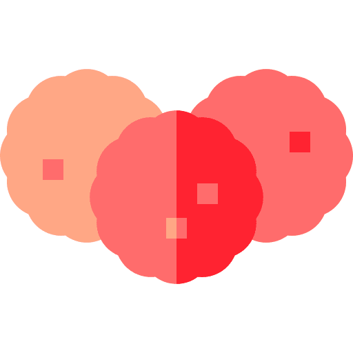 Meatballs food skewer menu icon