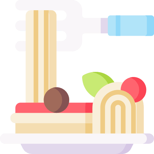Spaghetti gastronomy fork nutrition icon Spaghetti gastronomy fork nutrition icon