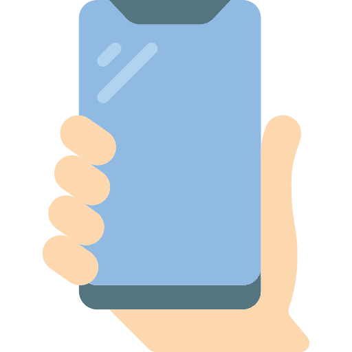 Smartphone hand mobile phone phone call icon