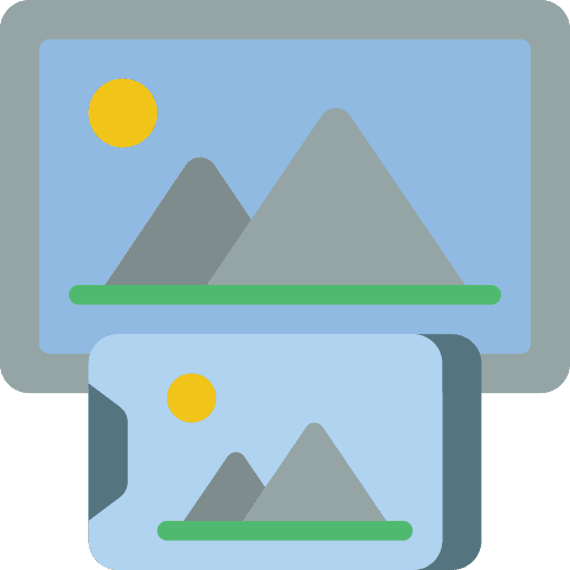 Projector technology mobile image icon