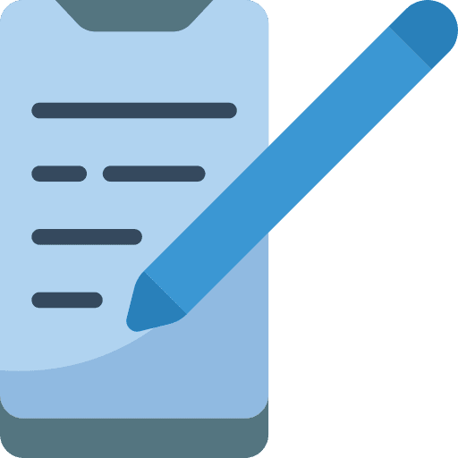 Smartphone stylus smartphone pencil icon