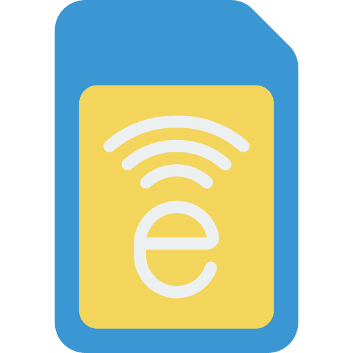 Sim card smartphone communications memory card icon