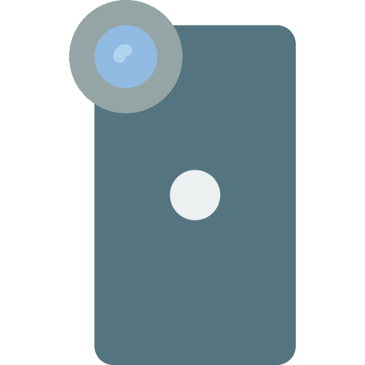 Smartphone attachment camera smartphone icon