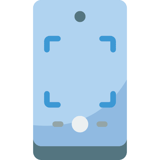 Smartphone communications applications focus icon