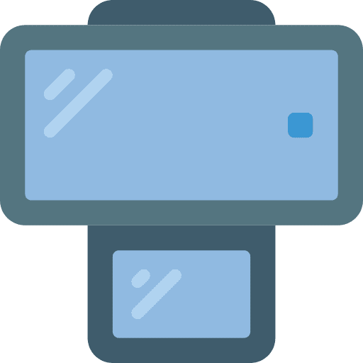 Smartphone display mobile attachment icon