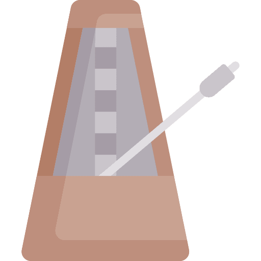 Metronome electronics music beat icon