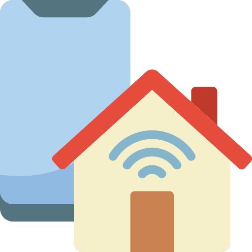 Smartphone smart home smartphone wifi signal icon