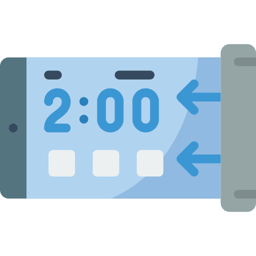Smartphone smartphone pull out display icon