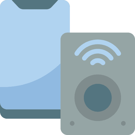 Smartphone wireless connectivity wireless audio system icon