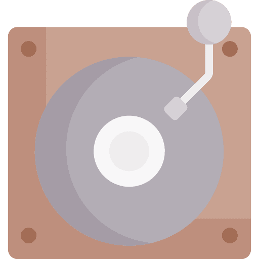 Vinyl player music player turntable vinyl player icon