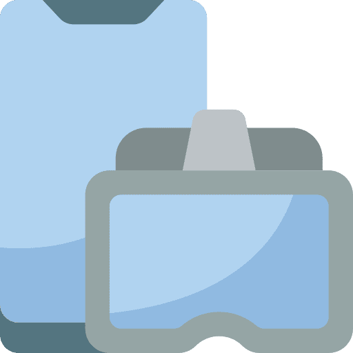 Virtual reality mobile vr glasses virtual reality icon