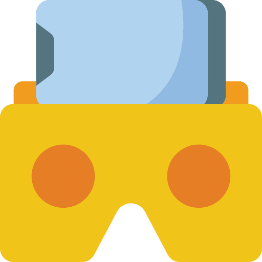 Virtual reality virtual reality cardboard vr glasses icon