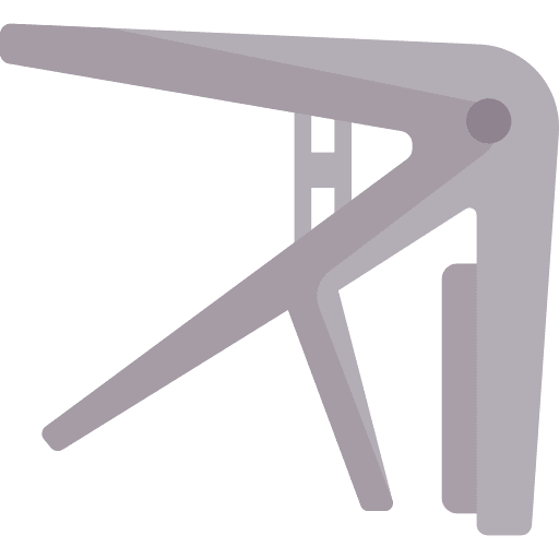 Capo accessory music and multimedia string instrument icon Capo accessory music and multimedia string instrument icon