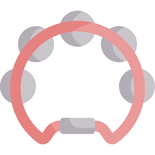 Tambourine tambourine jingle percussion instrument icon