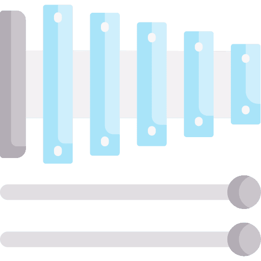 Xylophone percussion instrument musical instrument music and multimedia icon Xylophone percussion instrument musical instrument music and multimedia icon