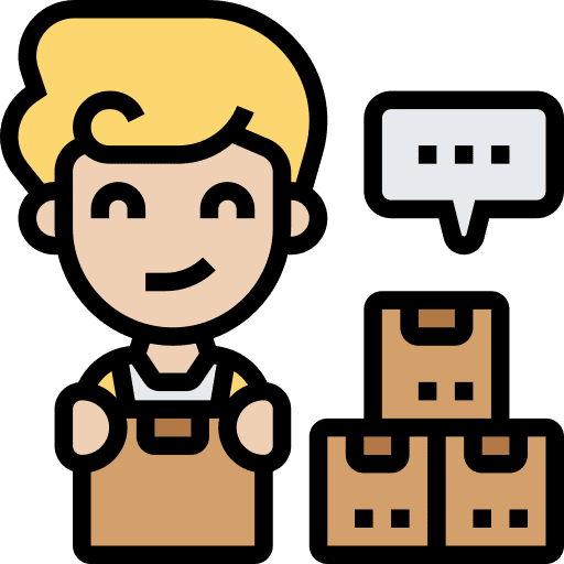 Inventory warehouse stock cargo icon