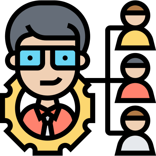 Manager leadership boss director icon