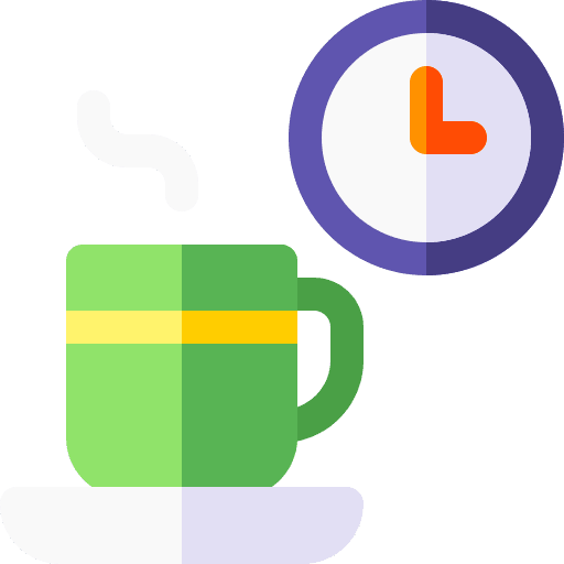 Coffee break clock drink food and restaurant icon Coffee break clock drink food and restaurant icon