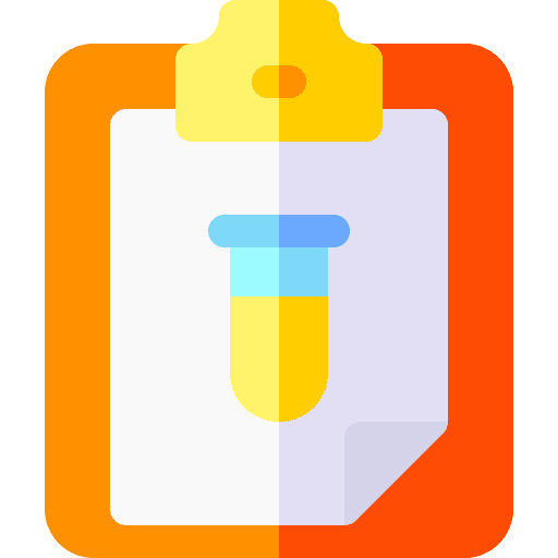 Experiment sheet paper diploma icon Experiment sheet paper diploma icon