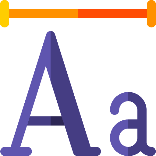 Font signs style option icon Font signs style option icon
