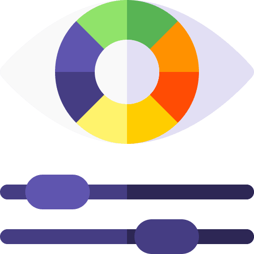 Color adjustment graphic design color adjustment settings icon Color adjustment graphic design color adjustment settings icon
